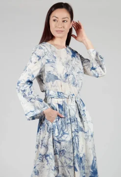 Lavi Dresses^Topazio Belted Dress in Blu Panna