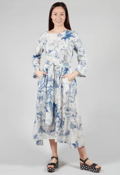 Lavi Dresses^Topazio Belted Dress in Blu Panna
