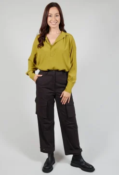 Beatrice B Shirts & Blouses^Torre Collared Blouse in Olio Yellow