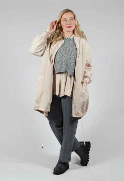 Beatrice B Shirts & Blouses^Torre Lightweight Pleated Shirt in Beige