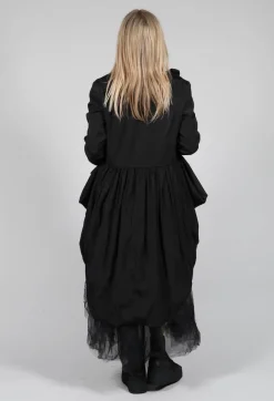 Aleksandr Manamis Coats^Treasury Drape Coat in Black