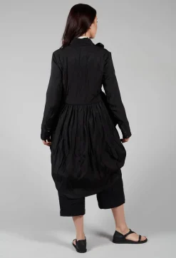 Aleksandr Manamis Coats^Treasury Drape Coat in Black