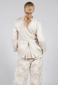 Aleksandr Manamis Jackets^Treasury Pleat Jacket in Cream