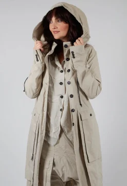 Rundholz Dip Coats^Trench Coat in Eraser