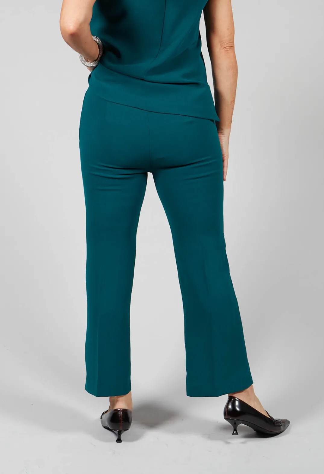 Maliparmi Co-ords & Suits^Trousers in Verde Bottiglia
