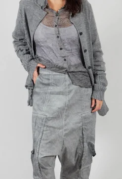 Rundholz Dip Trousers^Trousers with Bleached Stitching in Pencil Cloud
