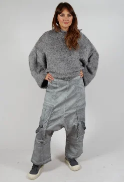 Rundholz Dip Trousers^Trousers with Bleached Stitching in Pencil Cloud