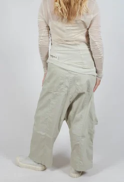 Rundholz Dip Trousers^Trousers with Bleached Stitching in Eraser