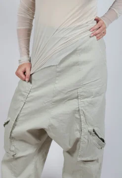 Rundholz Dip Trousers^Trousers with Bleached Stitching in Eraser