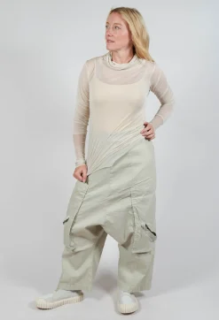 Rundholz Dip Trousers^Trousers with Bleached Stitching in Eraser