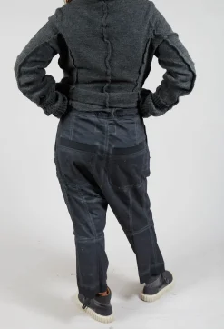 Rundholz Dip Trousers^Trousers with Pull Toggle Waist in Coal Cloud
