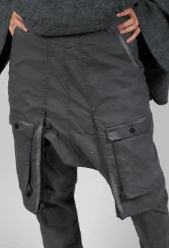 Rundholz Dip Trousers^Trousers with Statement Pockets in Coal Cloud