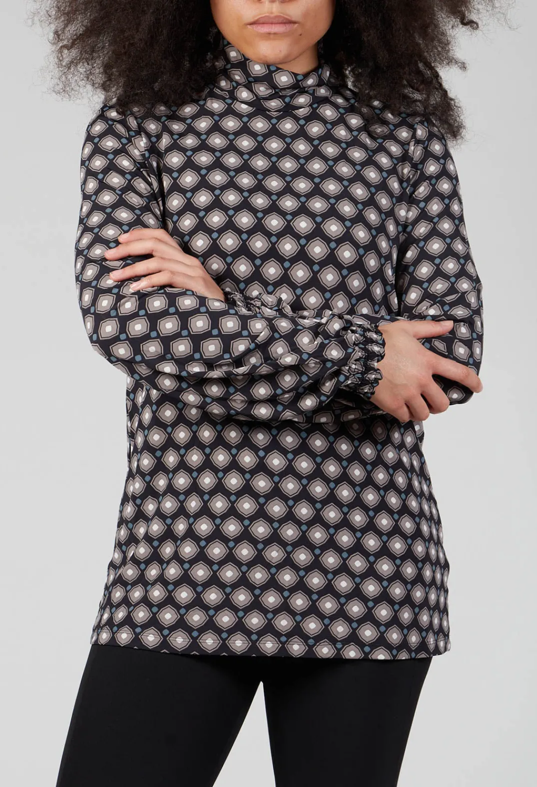 Maliparmi T-shirts^T-Shirt in Nero Beige