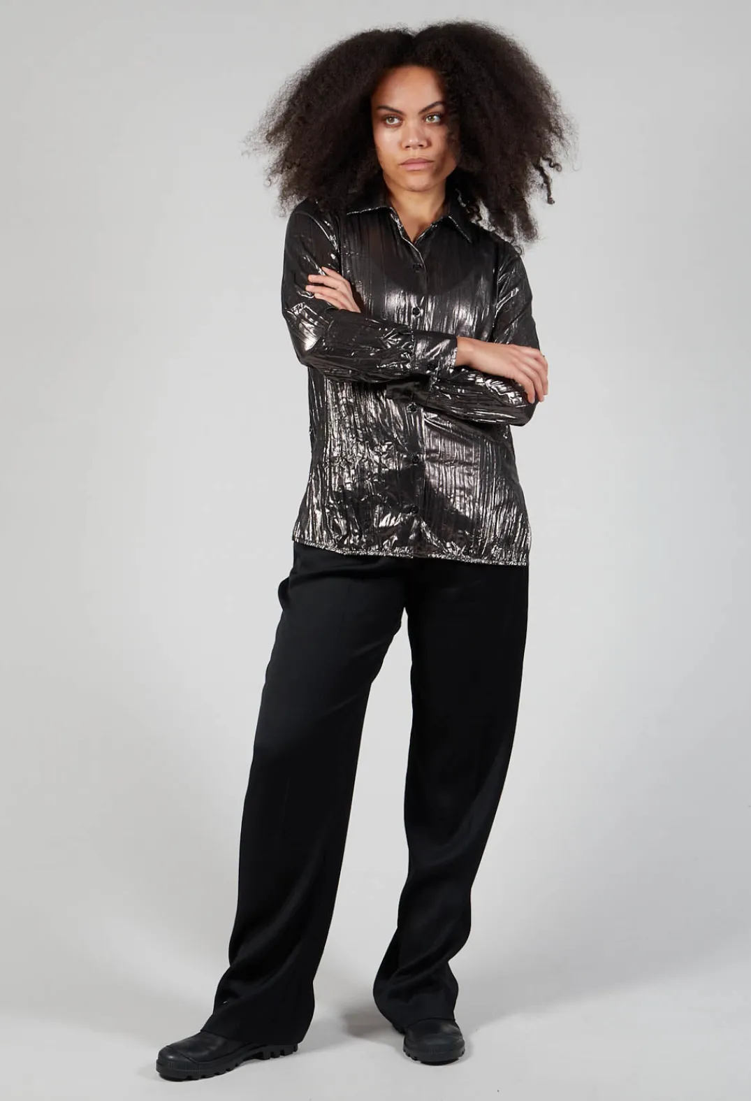 Maliparmi T-shirts^T-Shirt in Nero Black