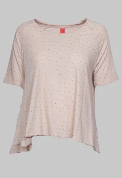 Ewa I Walla Shirts & Blouses^T-Shirt with High Low Hem in Dots