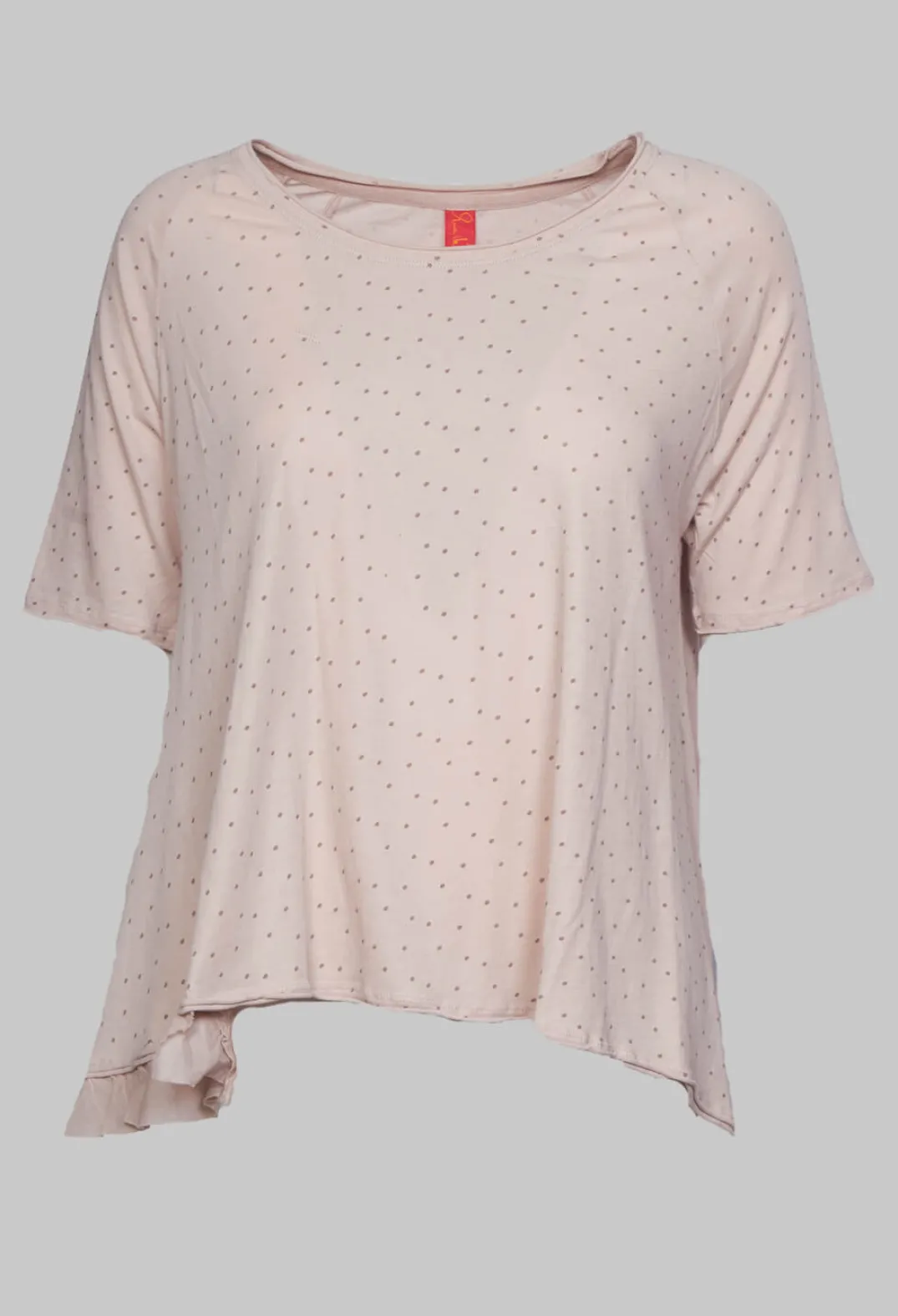 Ewa I Walla Shirts & Blouses^T-Shirt with High Low Hem in Dots