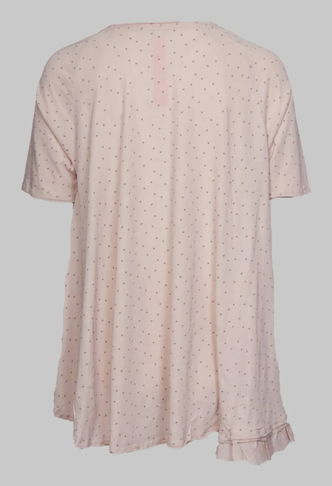 Ewa I Walla Shirts & Blouses^T-Shirt with High Low Hem in Dots