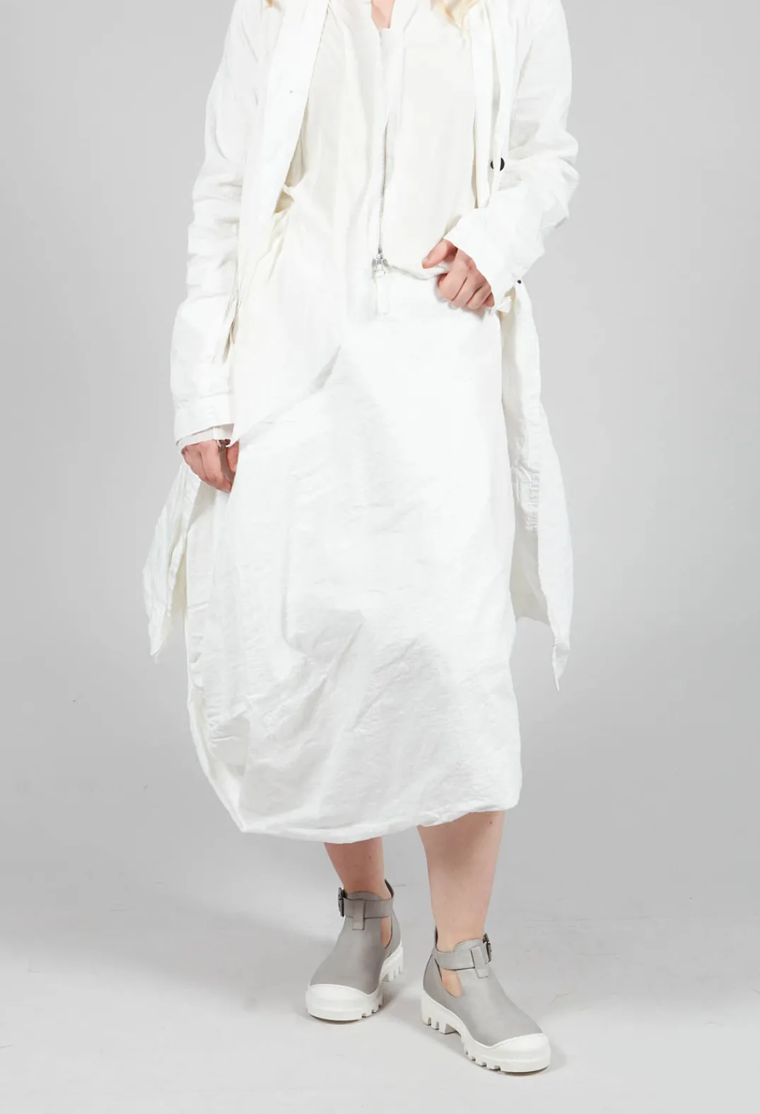 Rundholz Mainline Skirts^Tucked Fabric Skirt in Callas