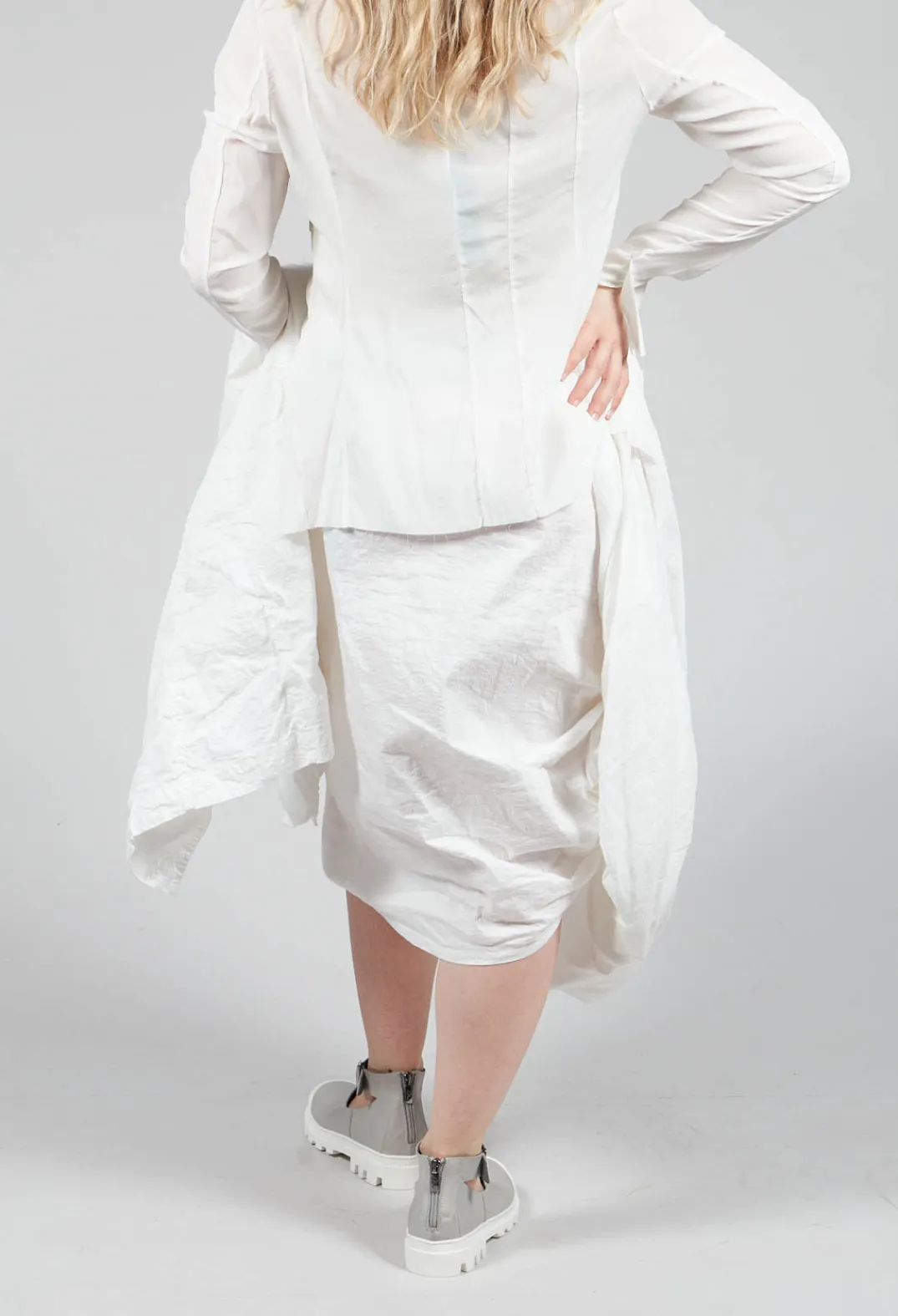 Rundholz Mainline Skirts^Tucked Fabric Skirt in Callas