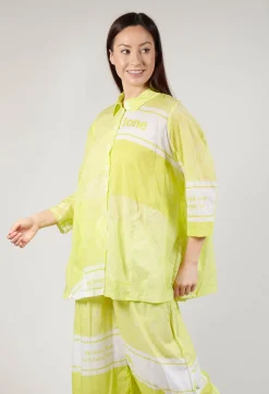 Rundholz Black Label Shirts & Blouses^Tulip Hem Cotton Shirt in Sun Print