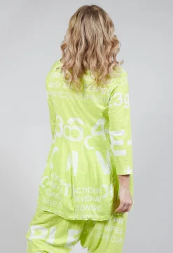 Rundholz Black Label Tops^Tulip Hem Cropped Sleeve T-Shirt in Sun Print