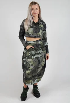 Rundholz Black Label Skirts^Tulip Hem Skirt in Multicolour