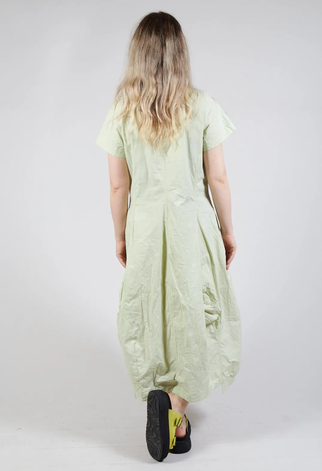 Rundholz Black Label Dresses^Tulip Hem Utility Dress in Sun Check
