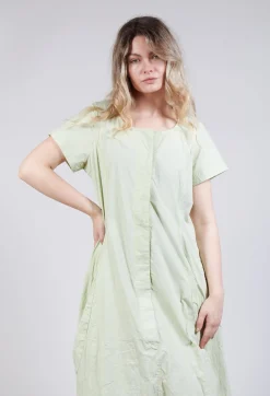 Rundholz Black Label Dresses^Tulip Hem Utility Dress in Sun Check