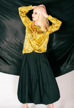 Les Filles d'Ailleurs Skirts^Tulip Shaped Skirt in Black