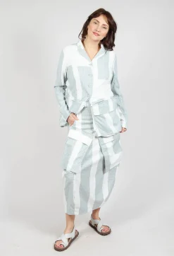 Rundholz Black Label Skirts^Tulip Skirt with Feature Pockets in Grey Print