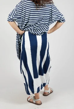 Rundholz Black Label Skirts^Tulip Skirt with Feature Pockets in Navy Print