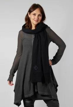 Pluslavie Scarves^Tulle Scarf in Black