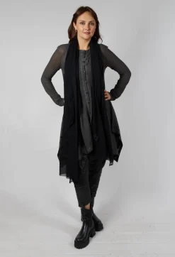 Pluslavie Scarves^Tulle Scarf in Black