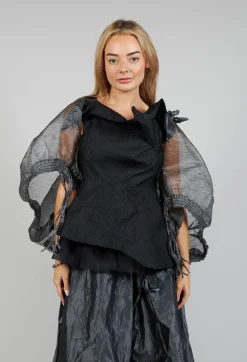 Bize Cardigans^Tulle Shawl in Silver