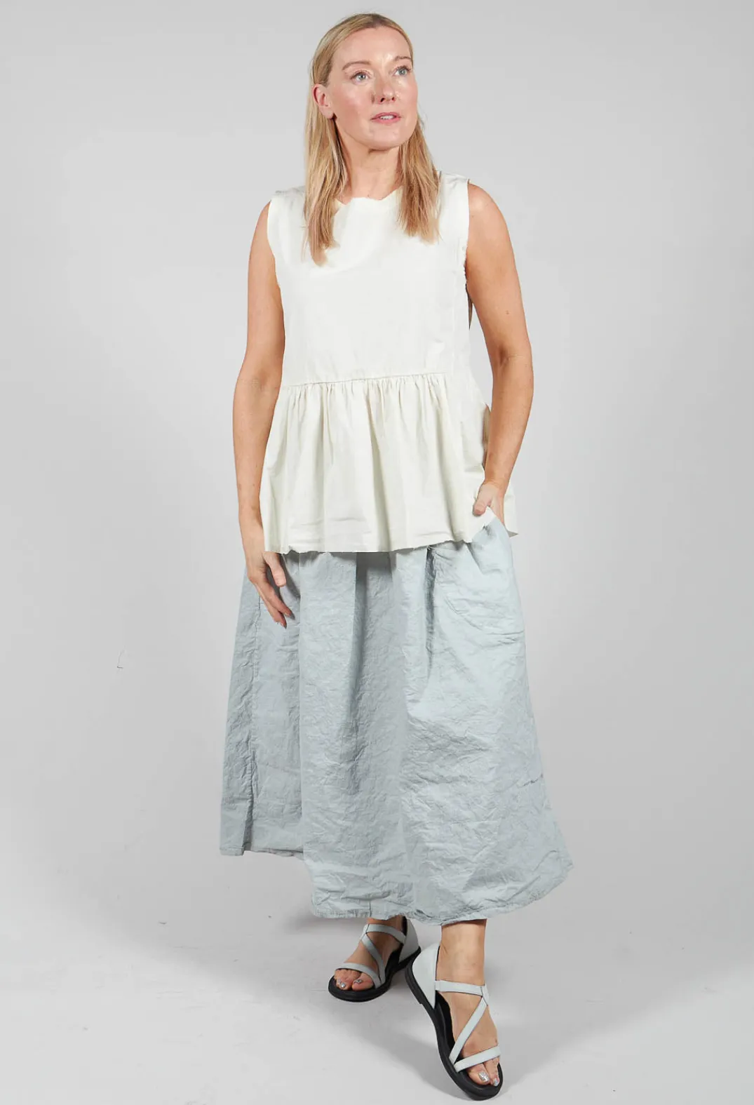 Aequamente Tops^Tunic Blouse in Chalk