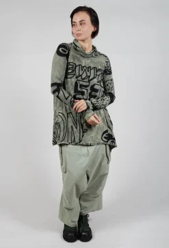 Rundholz Black Label Dresses^Tunic Dress with Lettering Design in Defender Print
