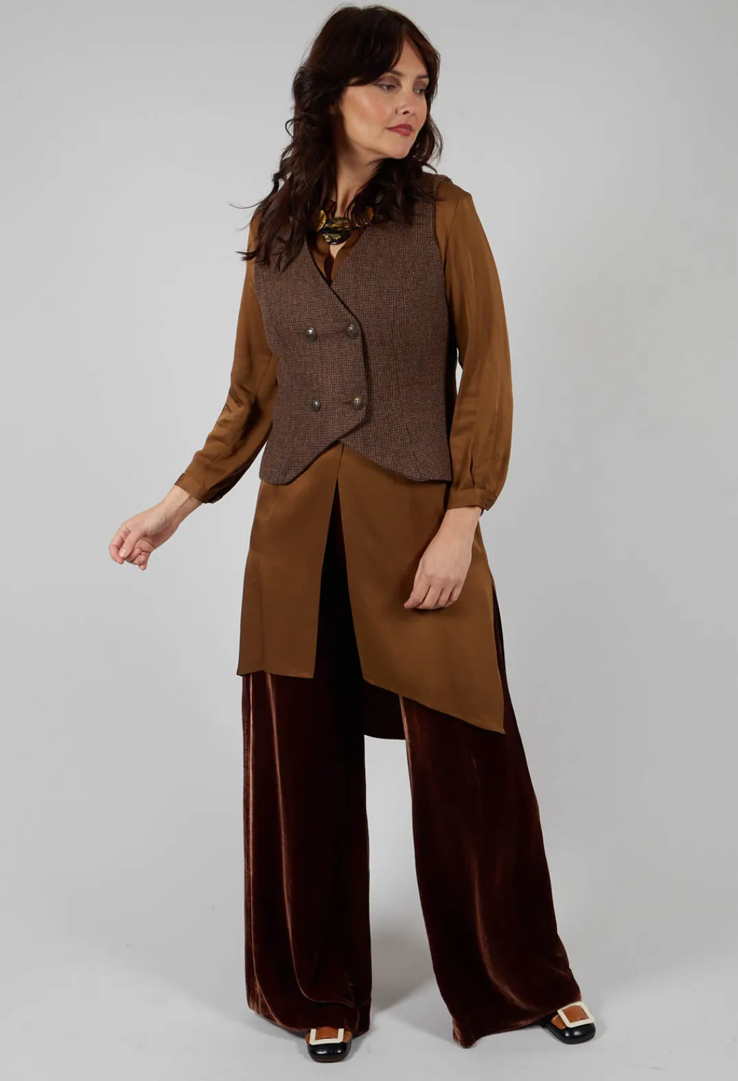T.ba Shirts & Blouses^Tunic Shirt Dress in Rust