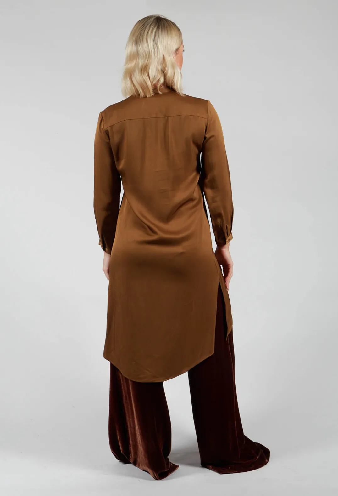 T.ba Shirts & Blouses^Tunic Shirt Dress in Rust