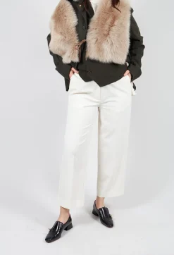 Beatrice B Trousers^Twill Trousers in Cream