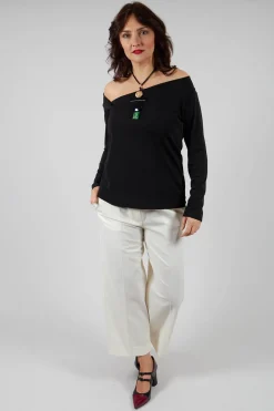 Beatrice B Trousers^Twill Trousers in Cream