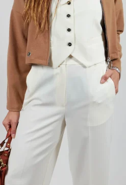 Beatrice B Trousers^Twill Trousers in Cream