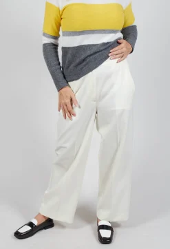 Beatrice B Trousers^Twill Trousers in Cream