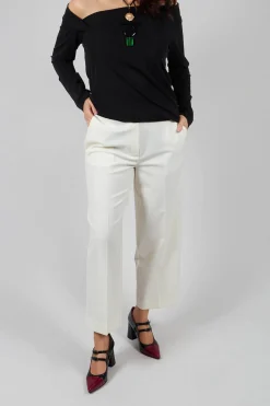 Beatrice B Trousers^Twill Trousers in Cream