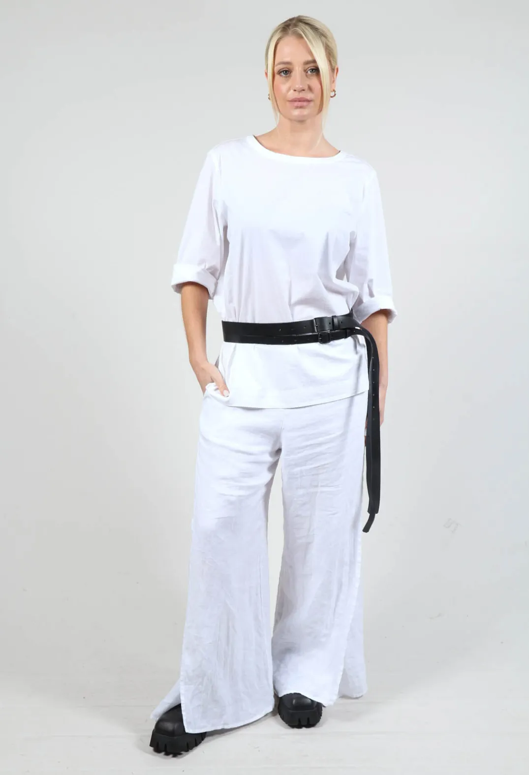 Pal Offner Belts^Twin Belt in Black Firm