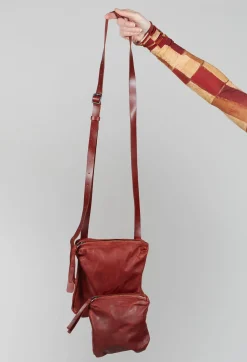 Pal Offner Bags^Twin Pocket Bag in Waxy Cinnamon