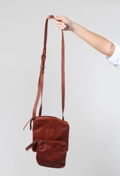 Pal Offner Bags^Twin Pocket Bag in Waxy Cinnamon