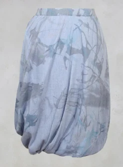 Lilith Skirts^Twist Hem Skirt in Blue Print