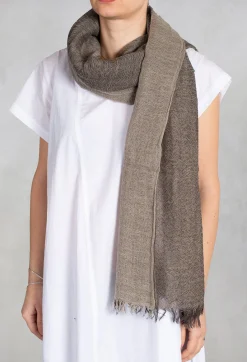 Never D Less Scarves^Two Toned Scarf in Grey/Brown