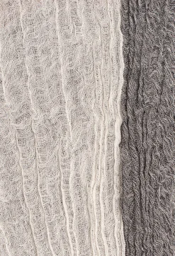 Never D Less Scarves^Two Toned Scarf in White/Black