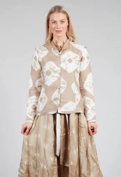 Bianco Levrin Jackets^Ulla Padded Jack in Beige and Cream